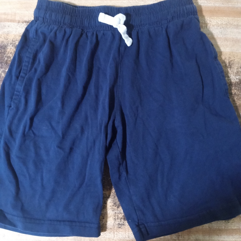 Kids Navy Shorts with White Drawstring Size Small